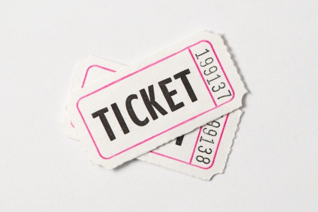Ticket stubs
