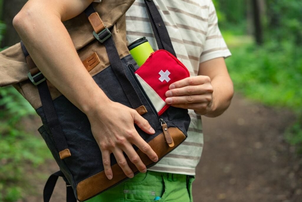 Travel-sized first-aid kit