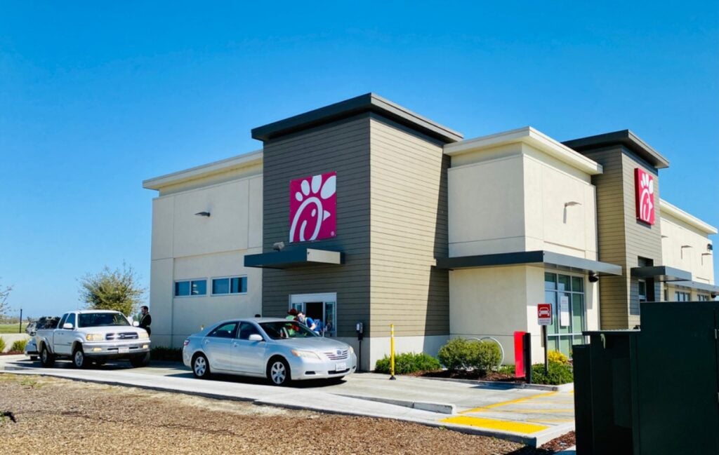 Trying to exit the drive-thru line mid-way