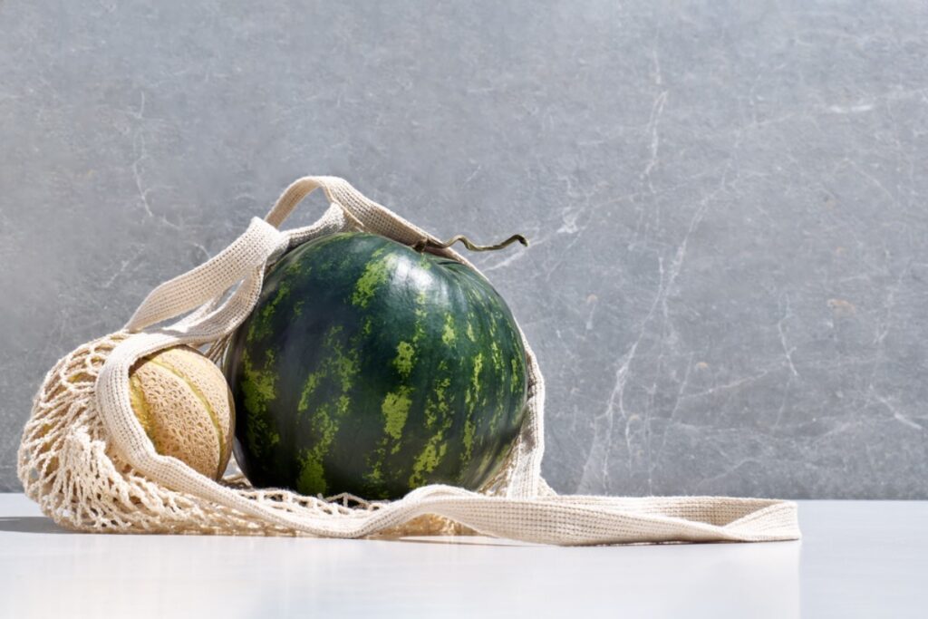 Trying to fit oversized bulky items in the tiny bagging area like Tetris pros