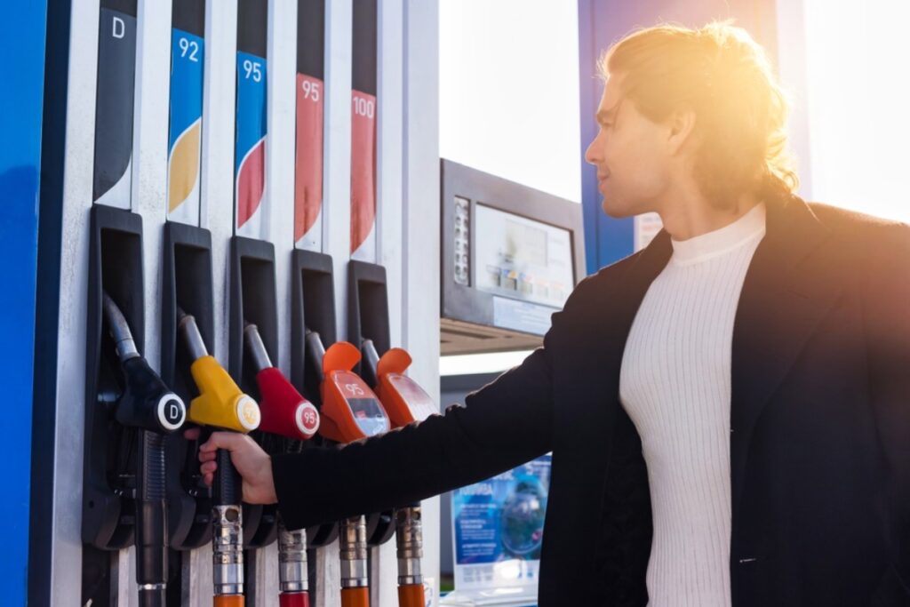 Trying to pump gas with the wrong fuel grade to see what happens