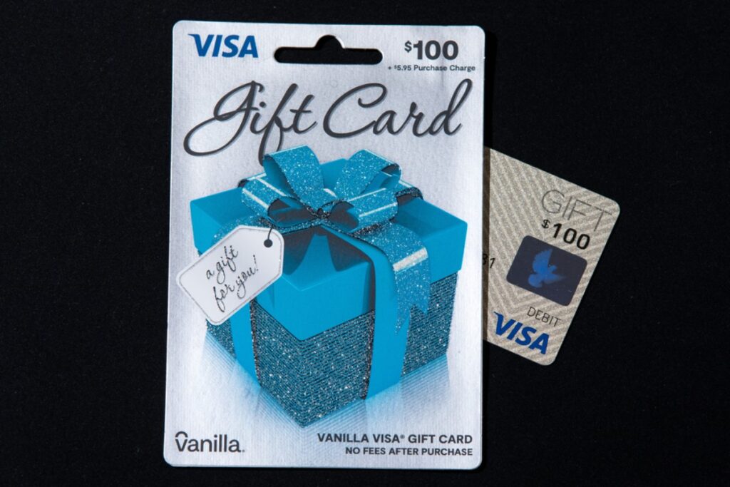 Unused gift cards