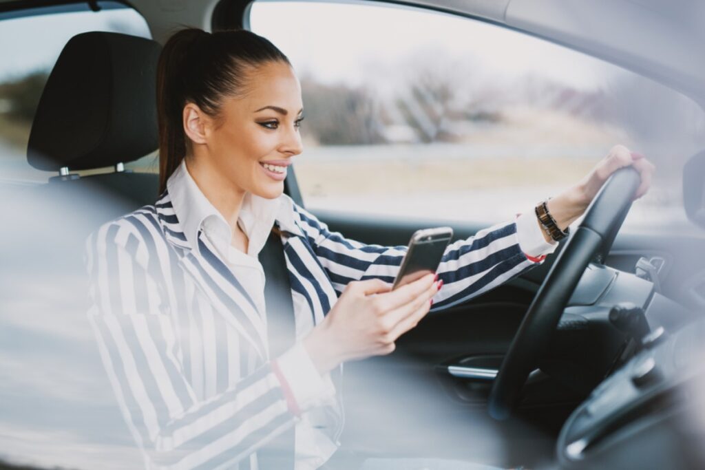Using phones and ignoring staff instructions