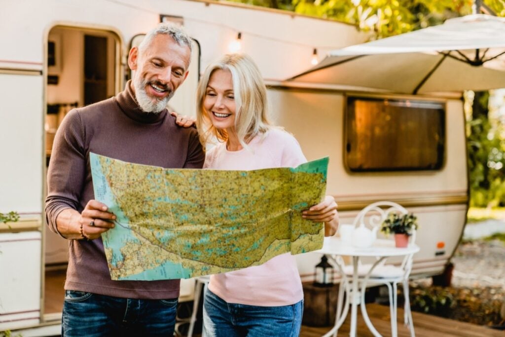 Using printed maps