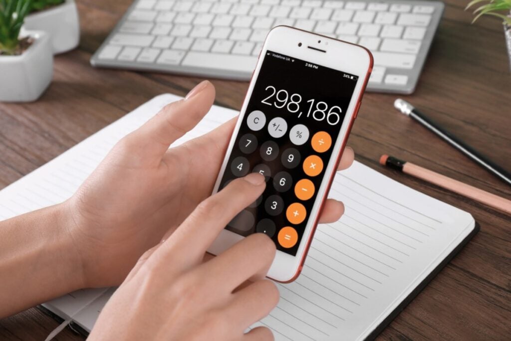 A calculator app you've never actually calculated with