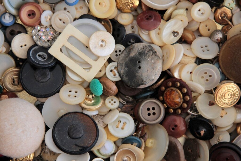 Buttons from old clothes