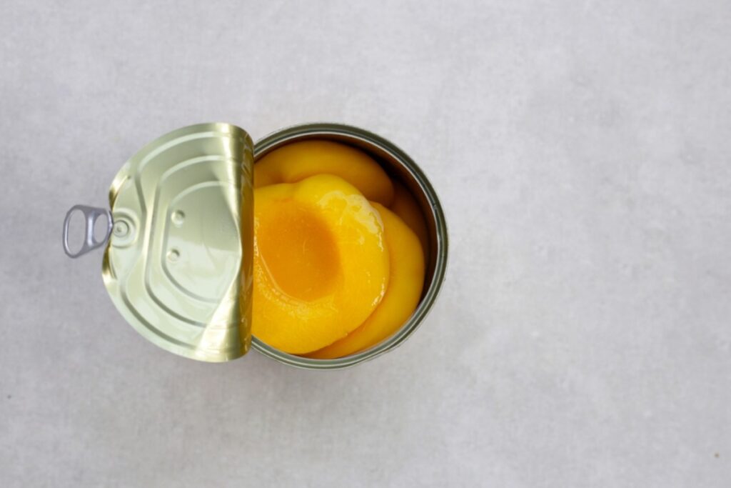 Canned peaches