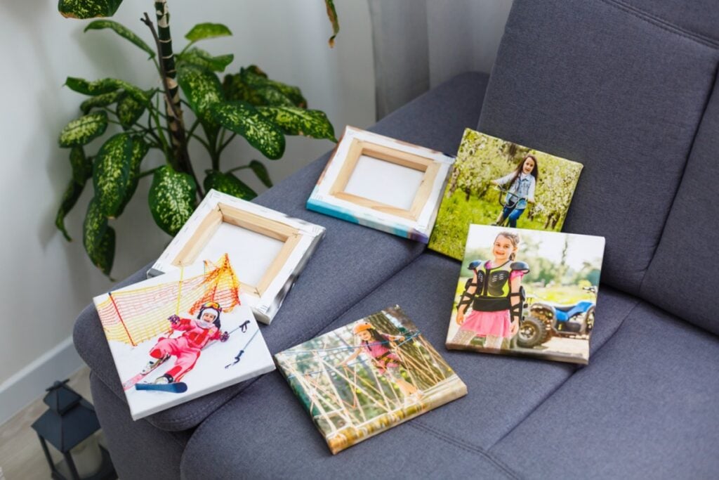 Family photos are displayed everywhere, trying to feel surrounded by loved ones