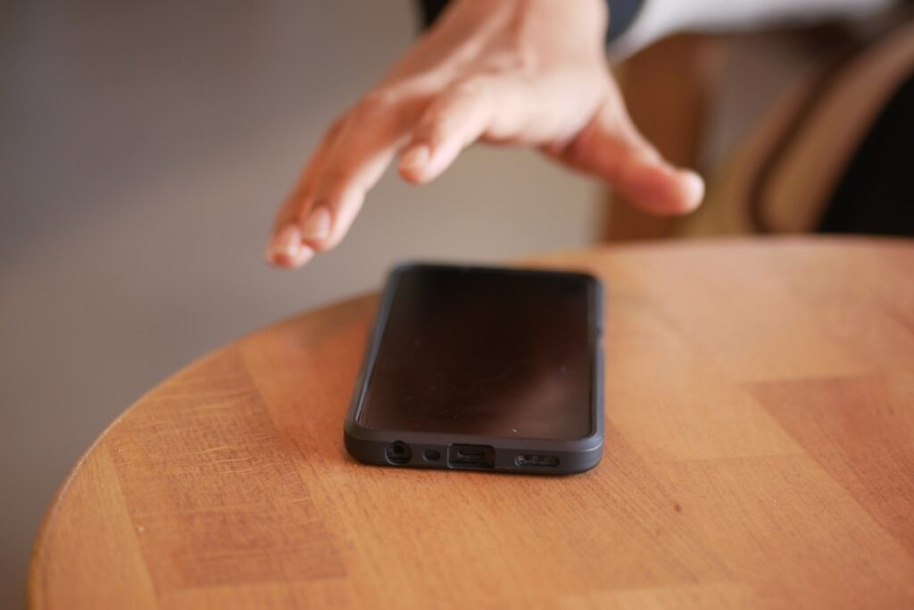 Give your phone the side-eye as if it’s the culprit