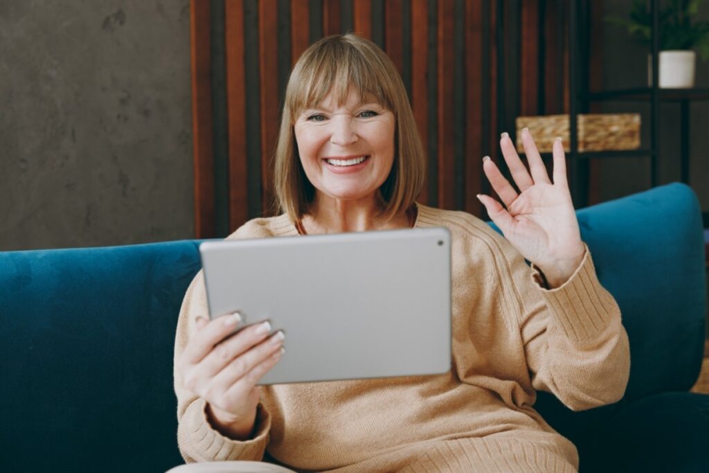 Hosting weekly phone calls with close friends