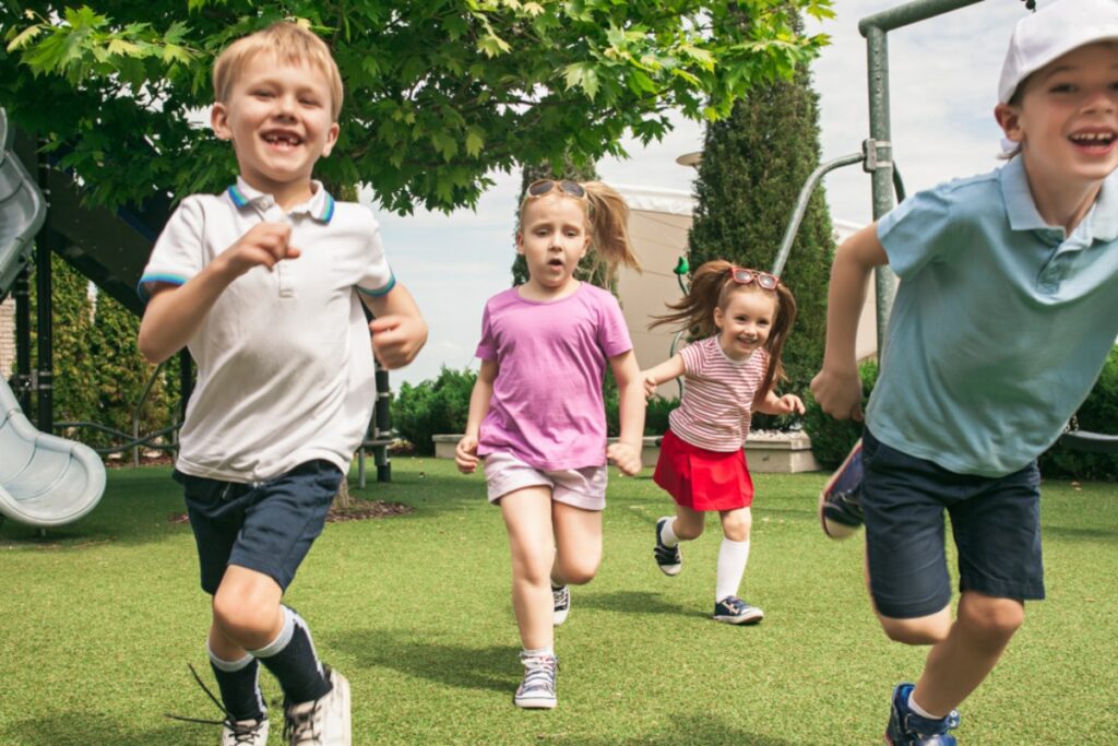 Kids running wild and breaking decorations