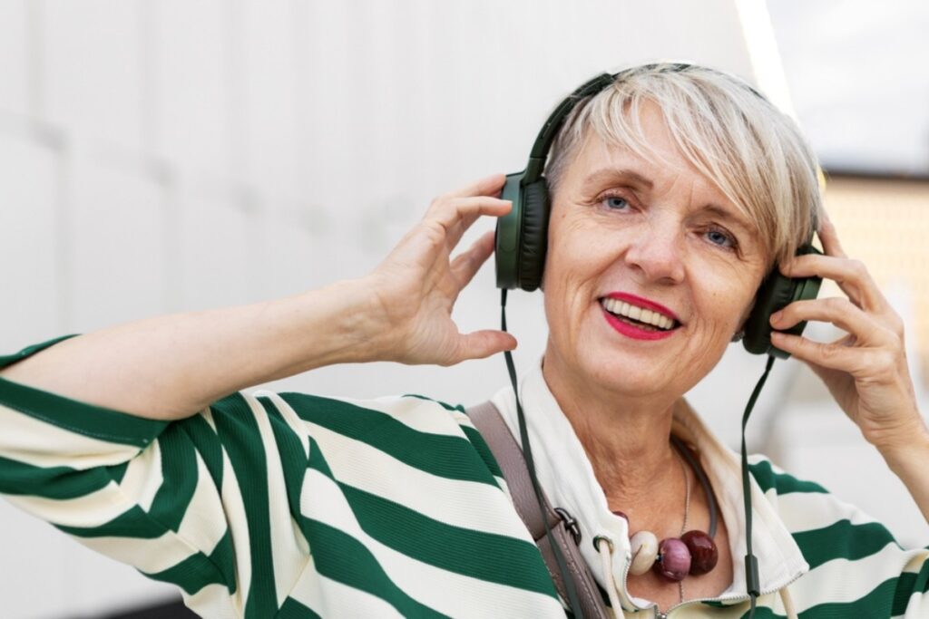 Playing soft background music to enhance the atmosphere