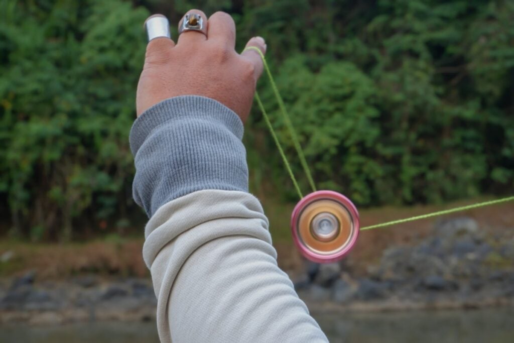 Playing with risky toys like metal yo-yos and cap guns
