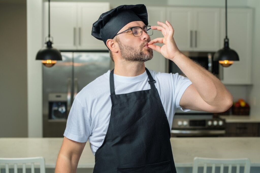 Practice your chef's kiss for when the dish is done
