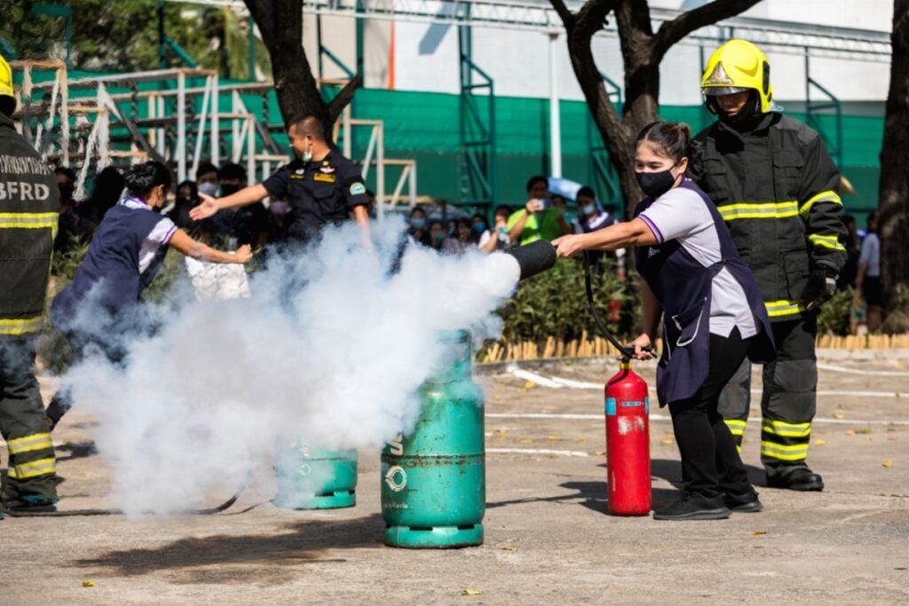 Pretending it’s just a fire-themed coffee break
