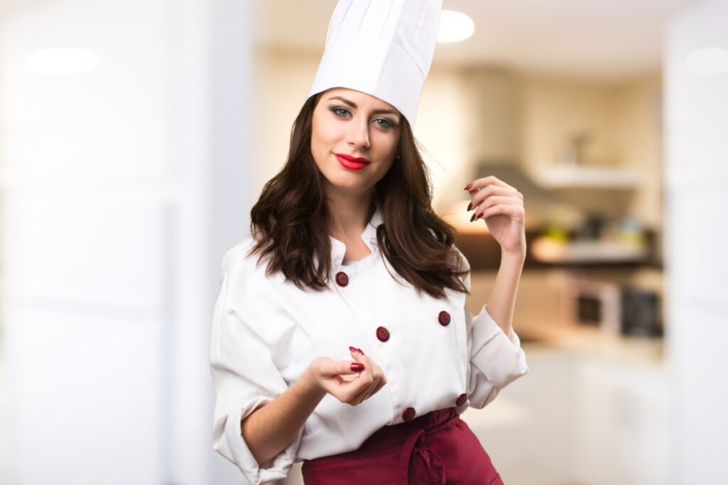 Pretending to be a top chef by seasoning imaginary food