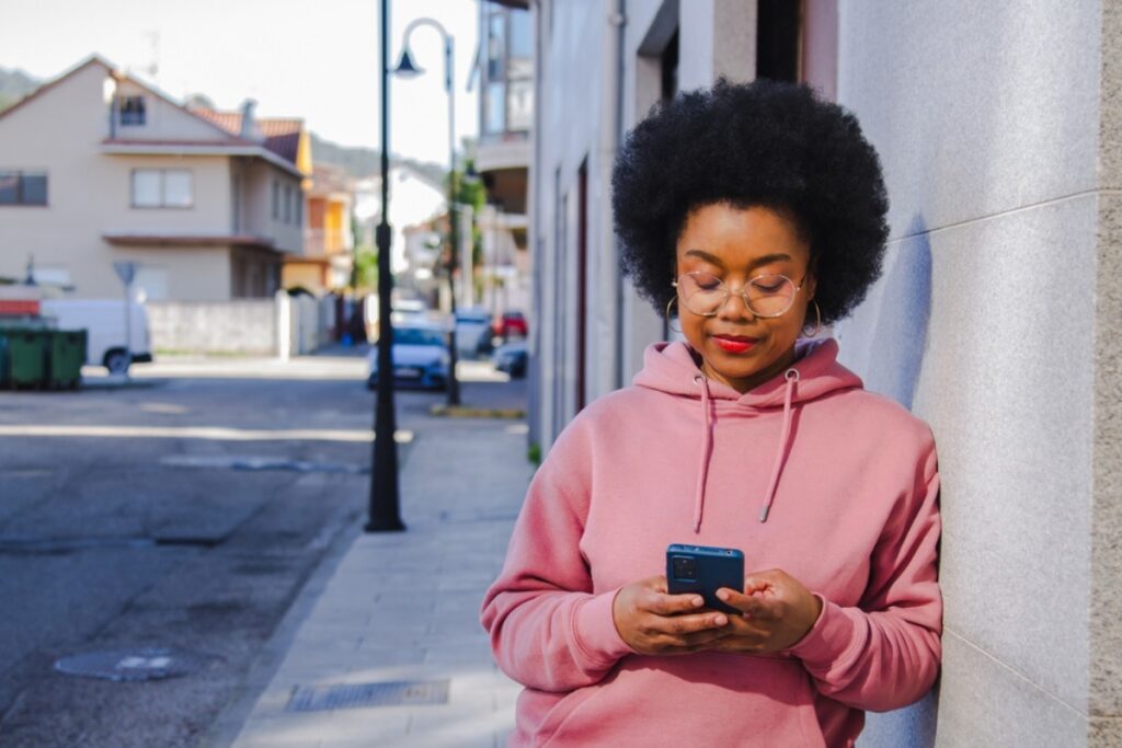 Pretending to check your phone