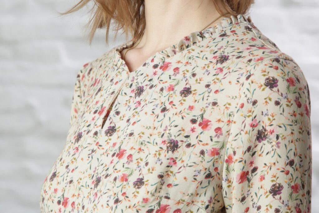 Silk blouses with subtle prints