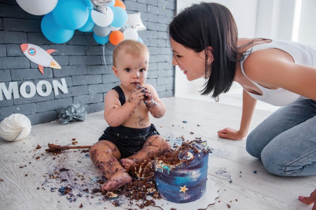 The cake collapsing just before cutting time