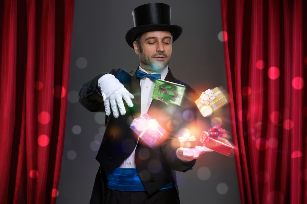 The magician forgetting their tricks mid-show