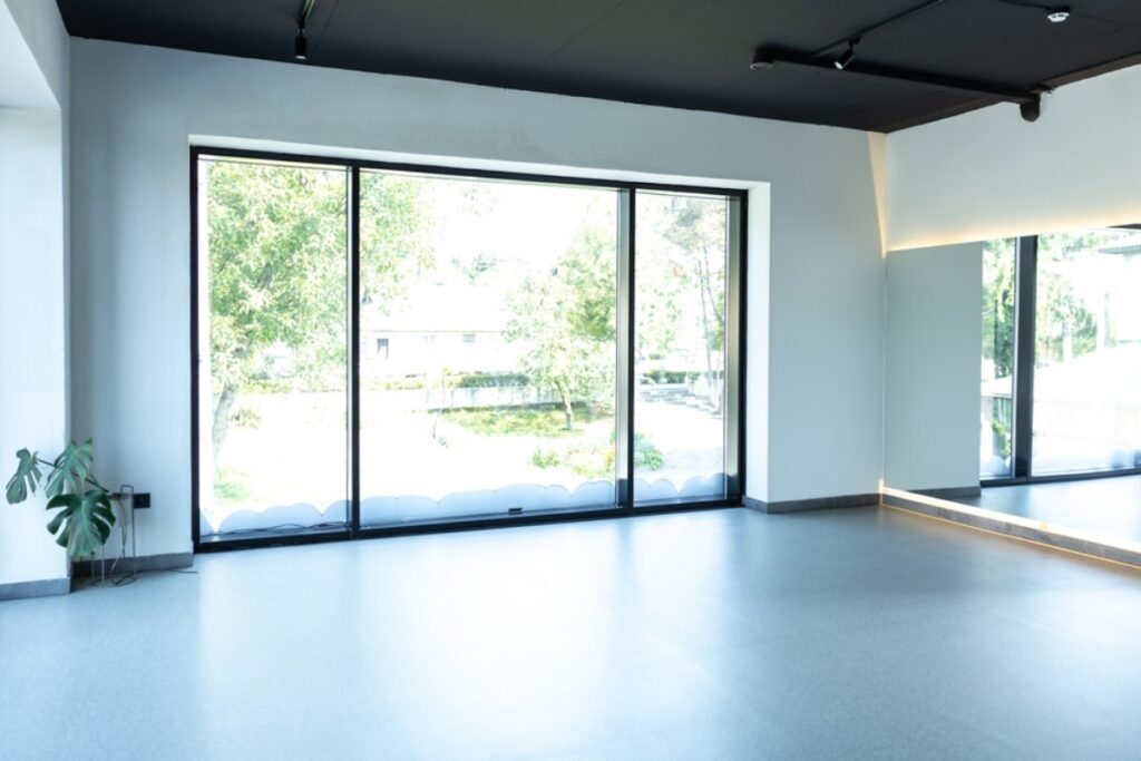 Trying to unlock their office from outside windows