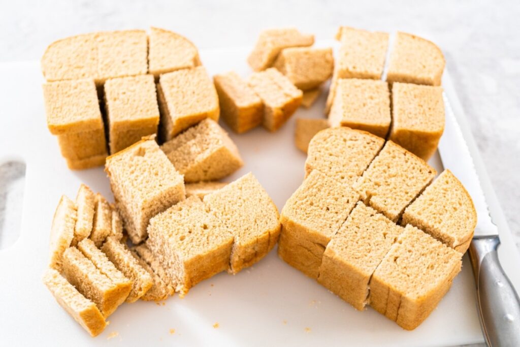 Using stale bread to make a 'gourmet' bread pudding no one asked for