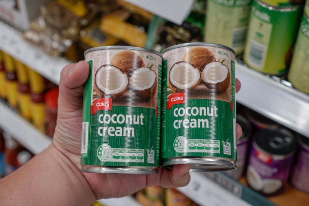 can of coconut cream