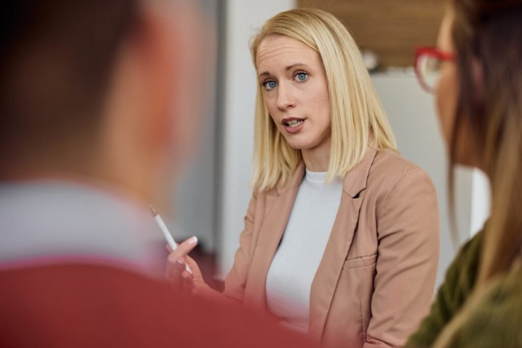 Being interrupted mid-conversation