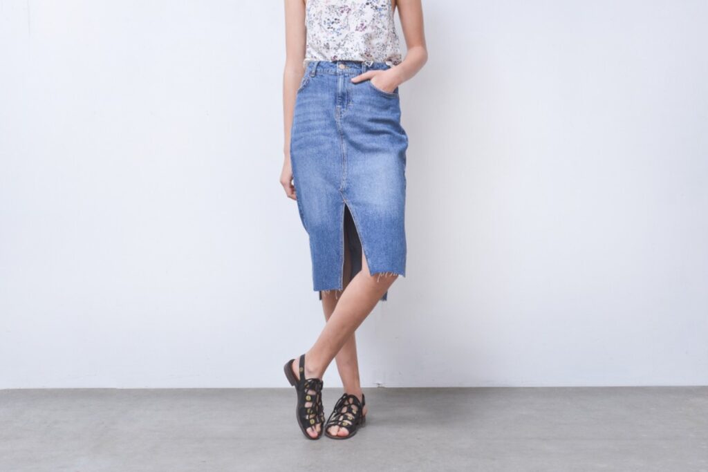 Denim Pencil Skirts