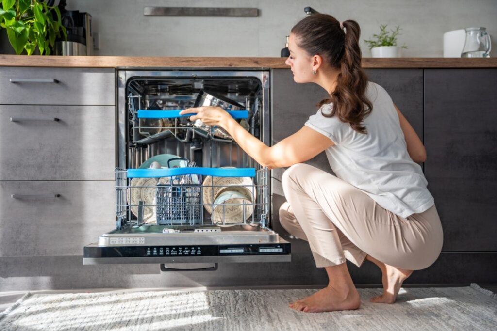 Start a dishwasher cycle if needed