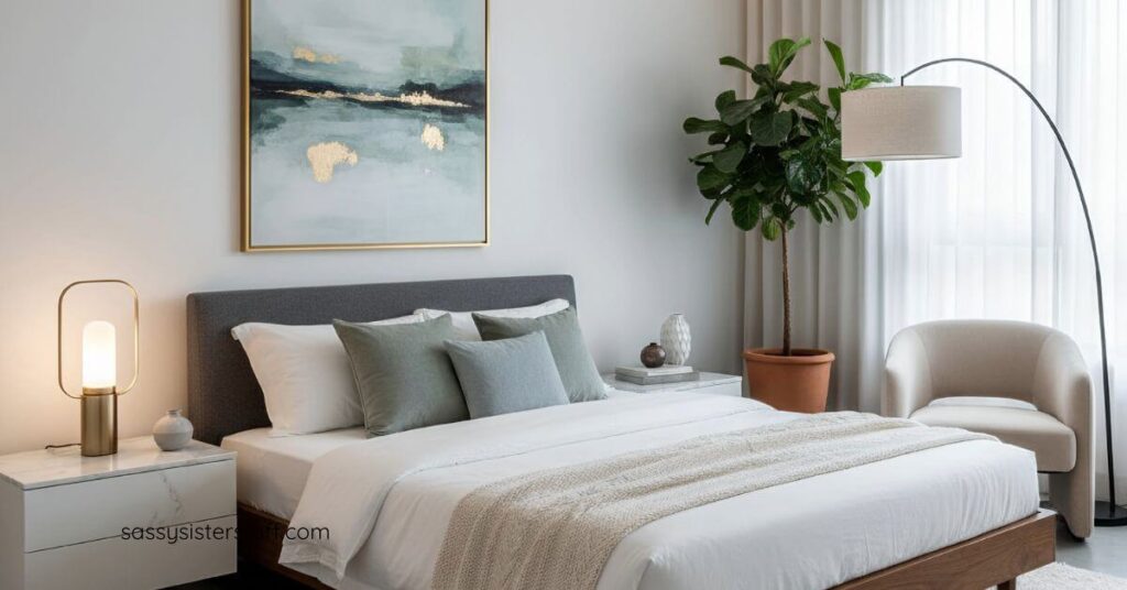 remodeled guest bedroom.